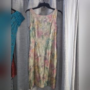 Sparkly Pastel Mini Sequin Dress, Holiday